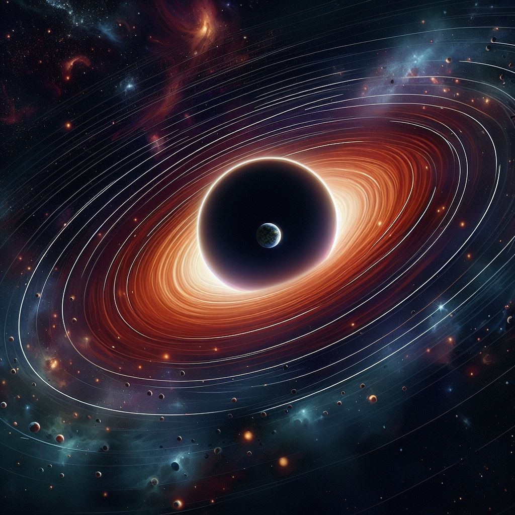 light years to black hole and earth